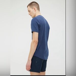 Kit and Ace V-Neck Tee Blue